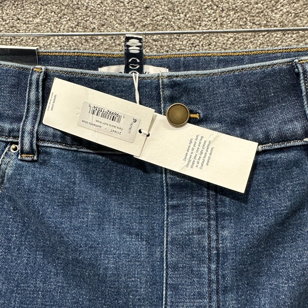 Spanx Pull On Flare Jeans Women 1X Tall Tummy Control Stretch Hi Rise Shaping - Picture 9 of 10